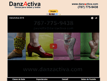 Tablet Screenshot of danzactiva.com